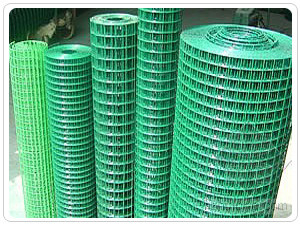 Lưới thép hàn bọc nhựa PVC màu xanh lá cây 60 * 80mm để xây dựng không rỉ sét