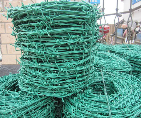 BWG16xBWG16 Cuộn dây thép gai bọc nhựa PVC có độ bền cao